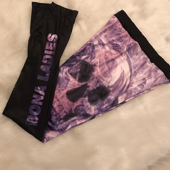 Purple mechanical skull yoga leggings pants - Picture 7 of 8